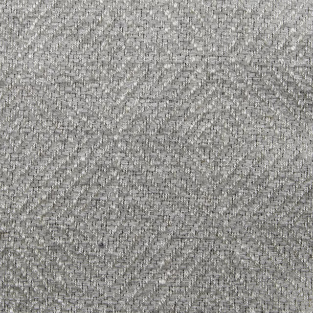Silver-grey geometric woven fabric swatch with a textured diamond repeat