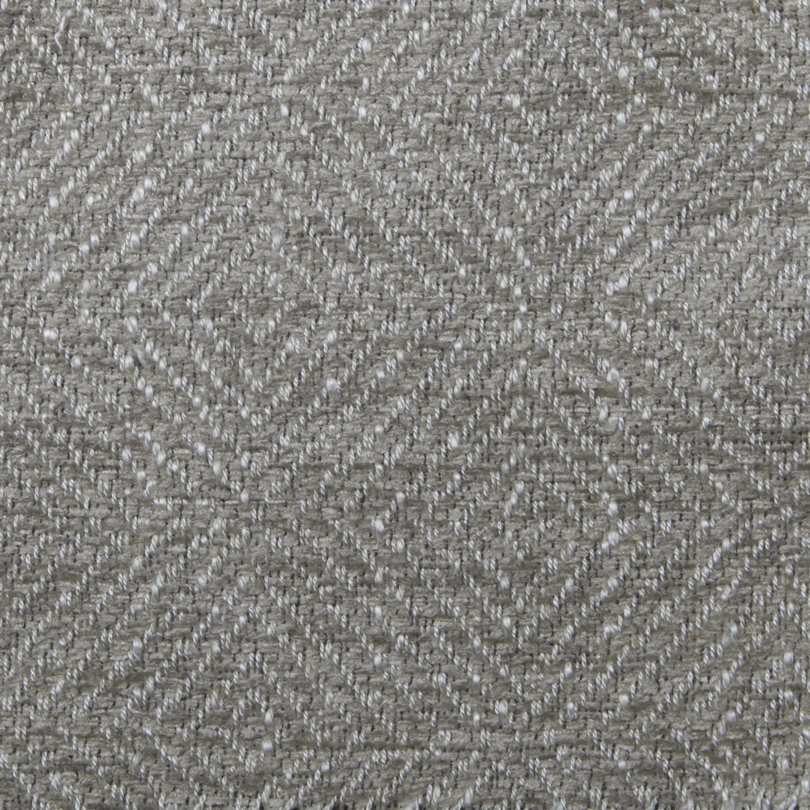 Textured chalk grey geometric woven fabric with diamond pattern