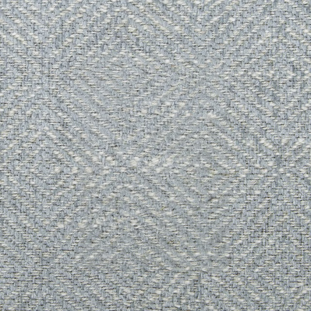 Soft sky-blue woven fabric with small diamond lattice texture