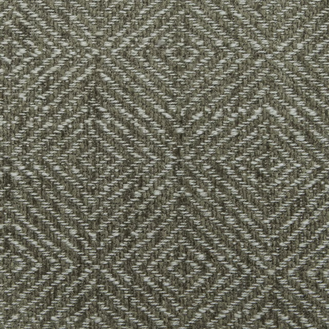 Mut ed khaki olive woven fabric with nested diamond geometric pattern