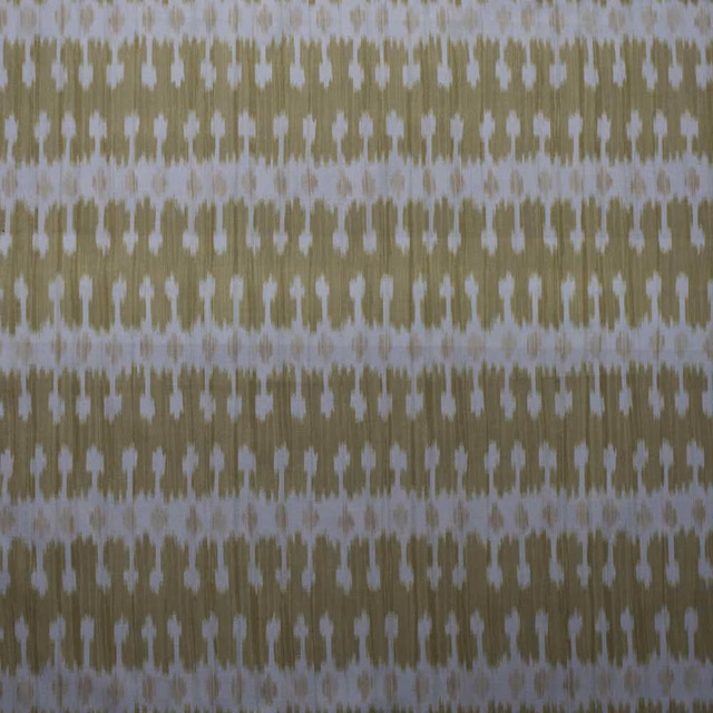 Small woven stripe in muted mustard yellow with pale white accents