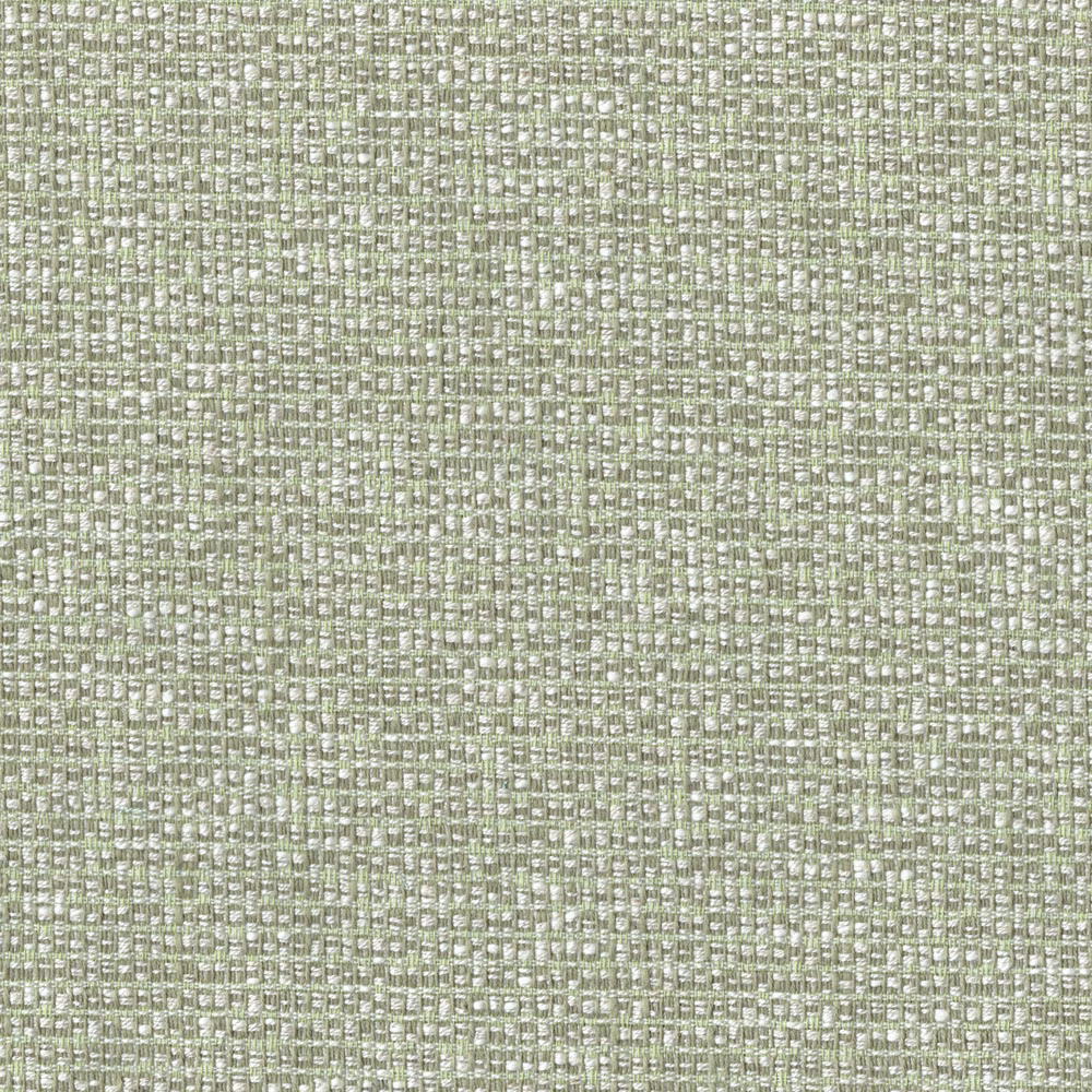 Close-up of soft fennel green woven fabric with small textured grid