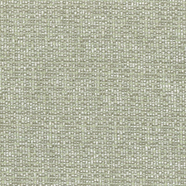 Close-up of soft fennel green woven fabric with small textured grid