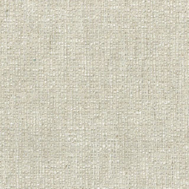 Close-up of pale sesame beige textured woven fabric with fine slubbed weave