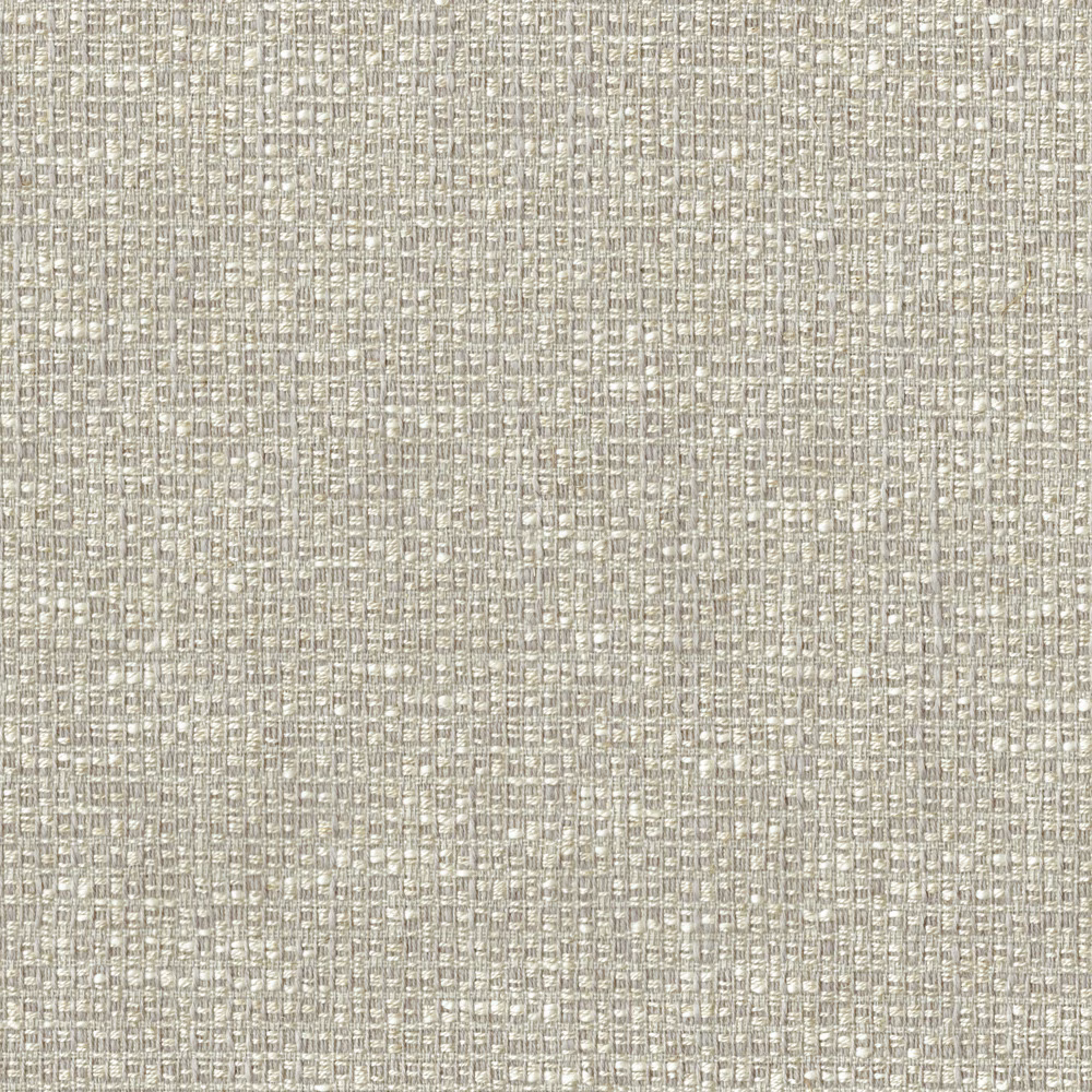 Close-up of soft stone-cream woven fabric with fine textured flecks