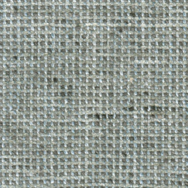 Close-up of muted aqua-green woven fabric with fine basket texture