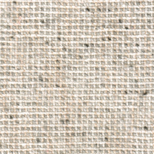 Close-up of warm oatmeal beige woven fabric with fine textured weave