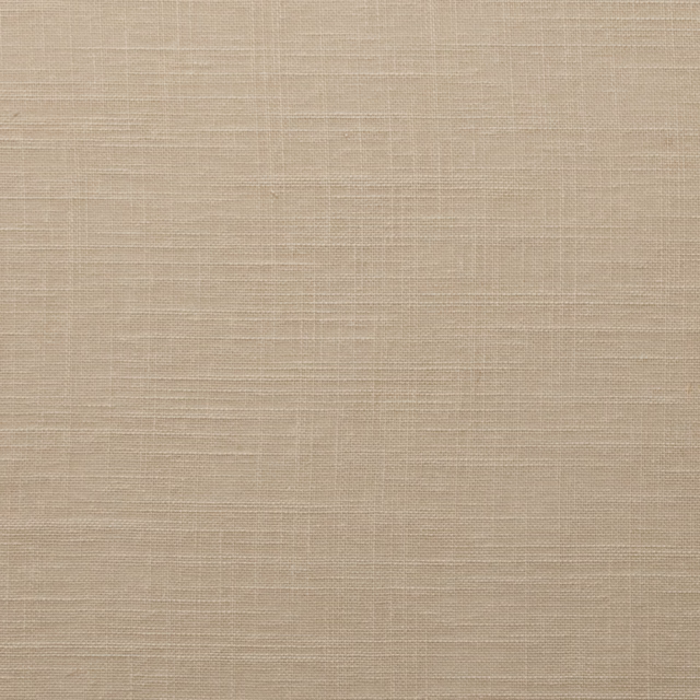Warm putty beige woven fabric swatch with subtle slubbed texture