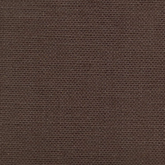 Close-up of a muted heather brown woven fabric with fine plain texture