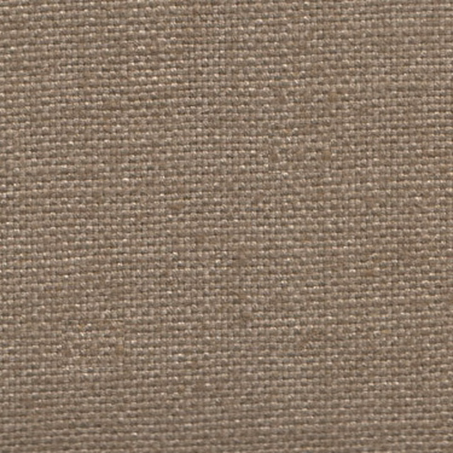Close-up of a warm taupe plain woven fabric with a fine dry texture