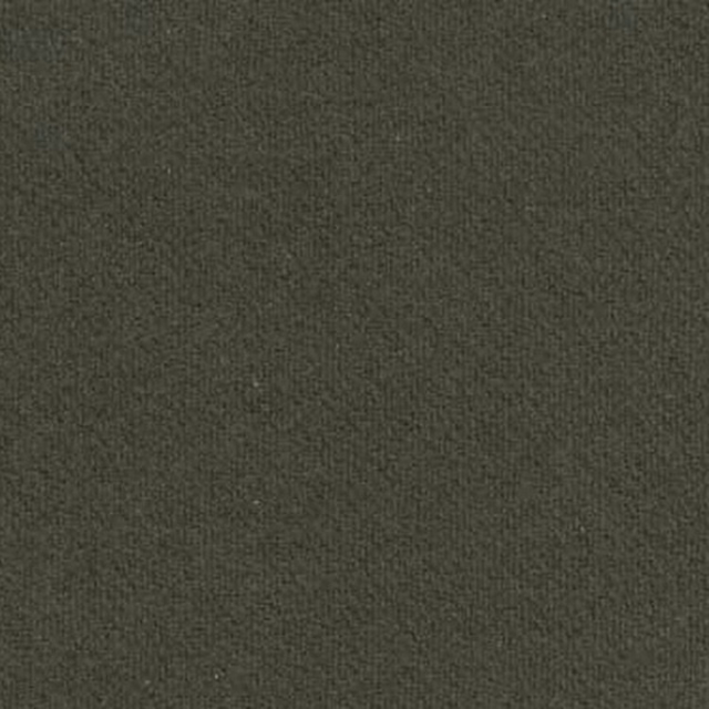 Dark moss olive woven fabric swatch with a fine matte texture