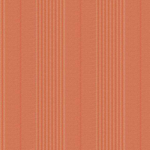 Coral-rose woven fabric with fine vertical stripe bands and textured weave