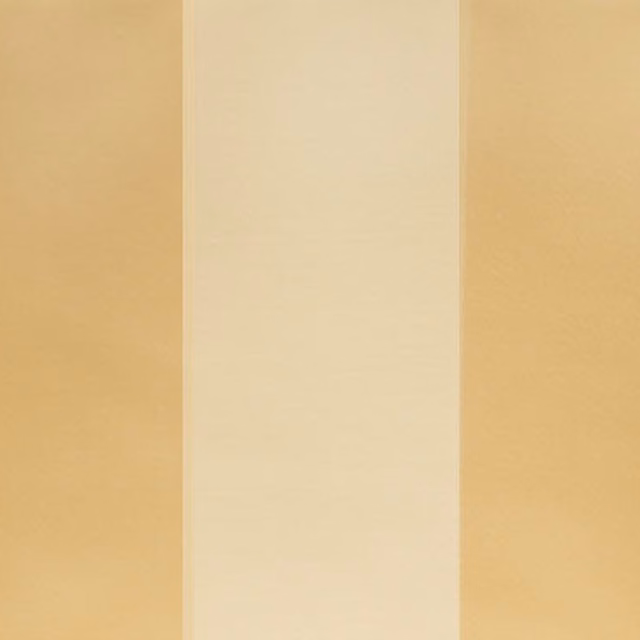 Warm sand-coloured woven fabric with broad pale beige vertical bands