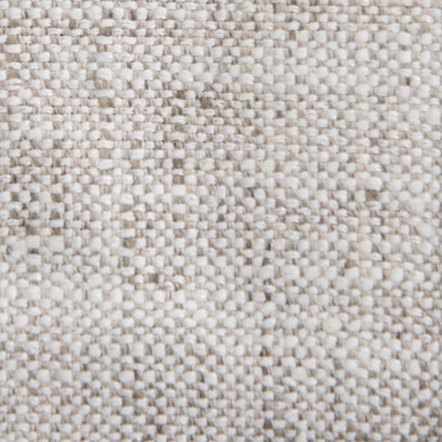 Close-up of a cool taupe woven fabric with small basket texture