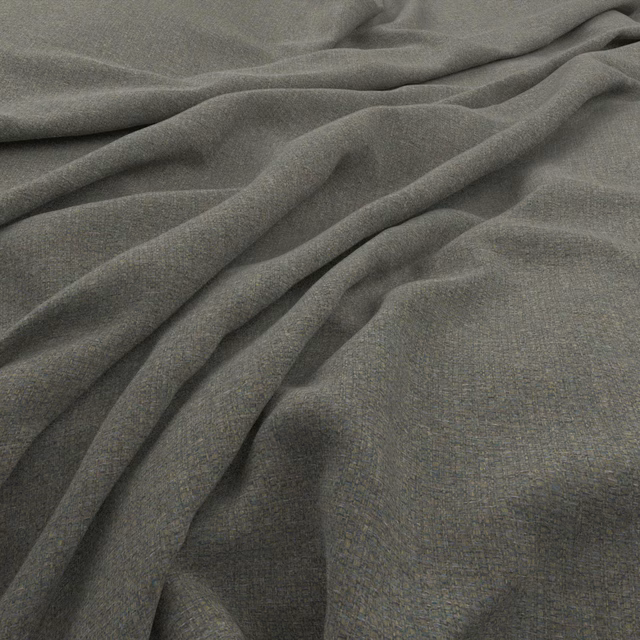 Muted seaglass-grey woven cloth with a fine grain, gathered into soft folds