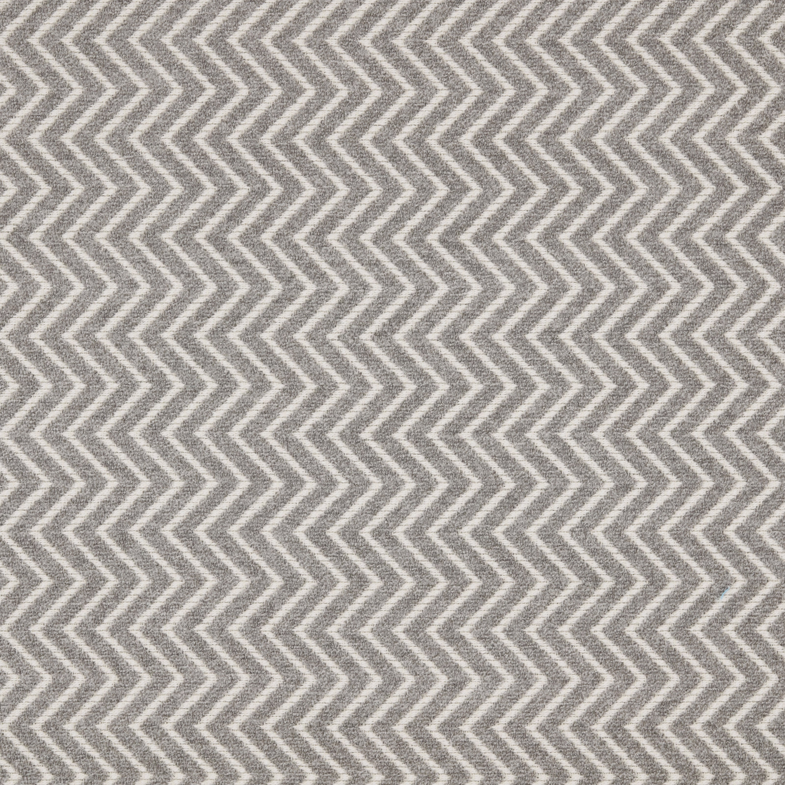 Soft silver-grey chevron upholstery fabric with a fine woven texture