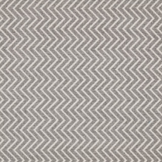 Soft silver-grey chevron upholstery fabric with a fine woven texture