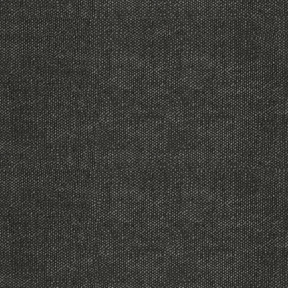 Close view of charcoal-grey woven fabric with subtle vertical tonal striations