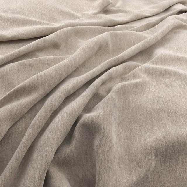 Draped smoke-grey fabric with a softly brushed surface and subtle warm tonal shading