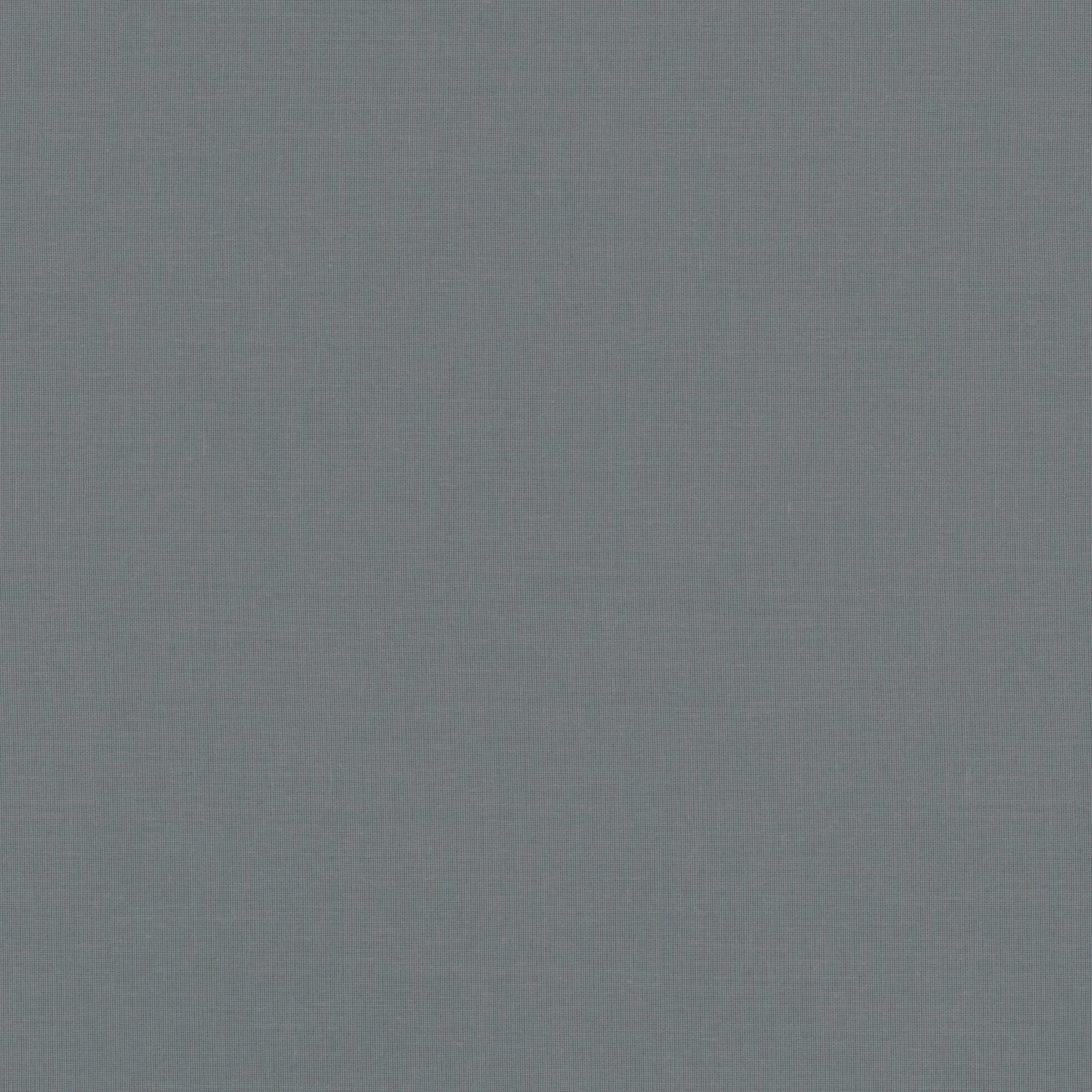 Muted slate blue plain fabric swatch with a fine, even weave