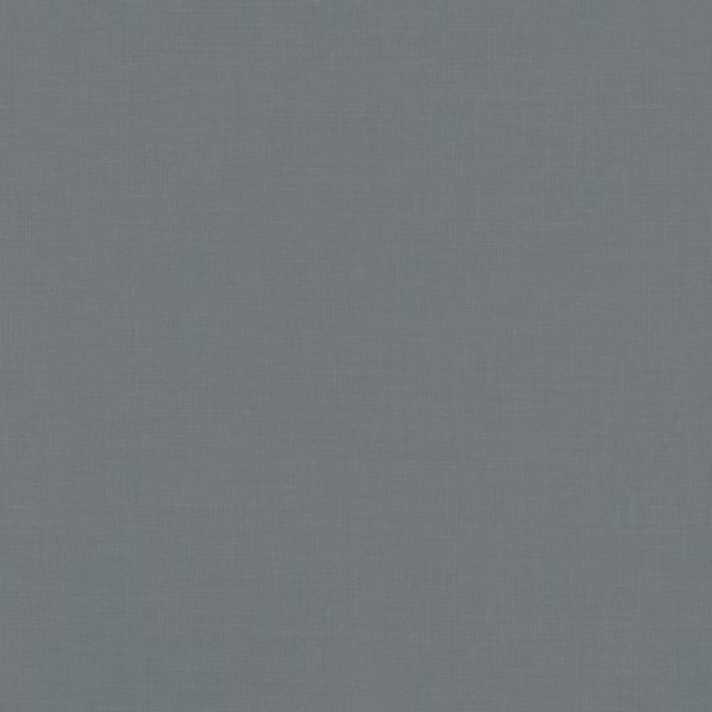 Muted slate blue plain fabric swatch with a fine, even weave