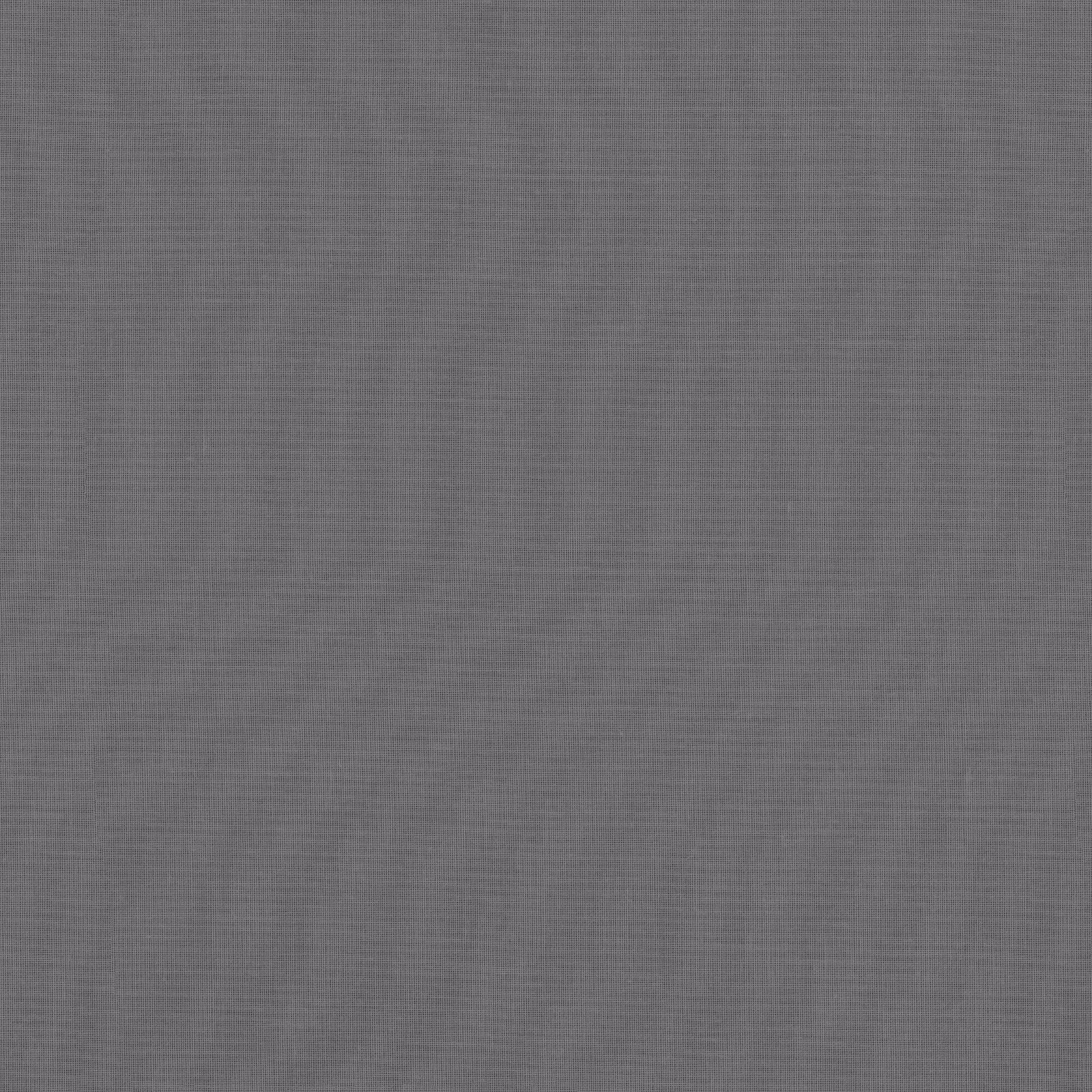 Plain cool mid grey fabric swatch with a fine, even woven texture