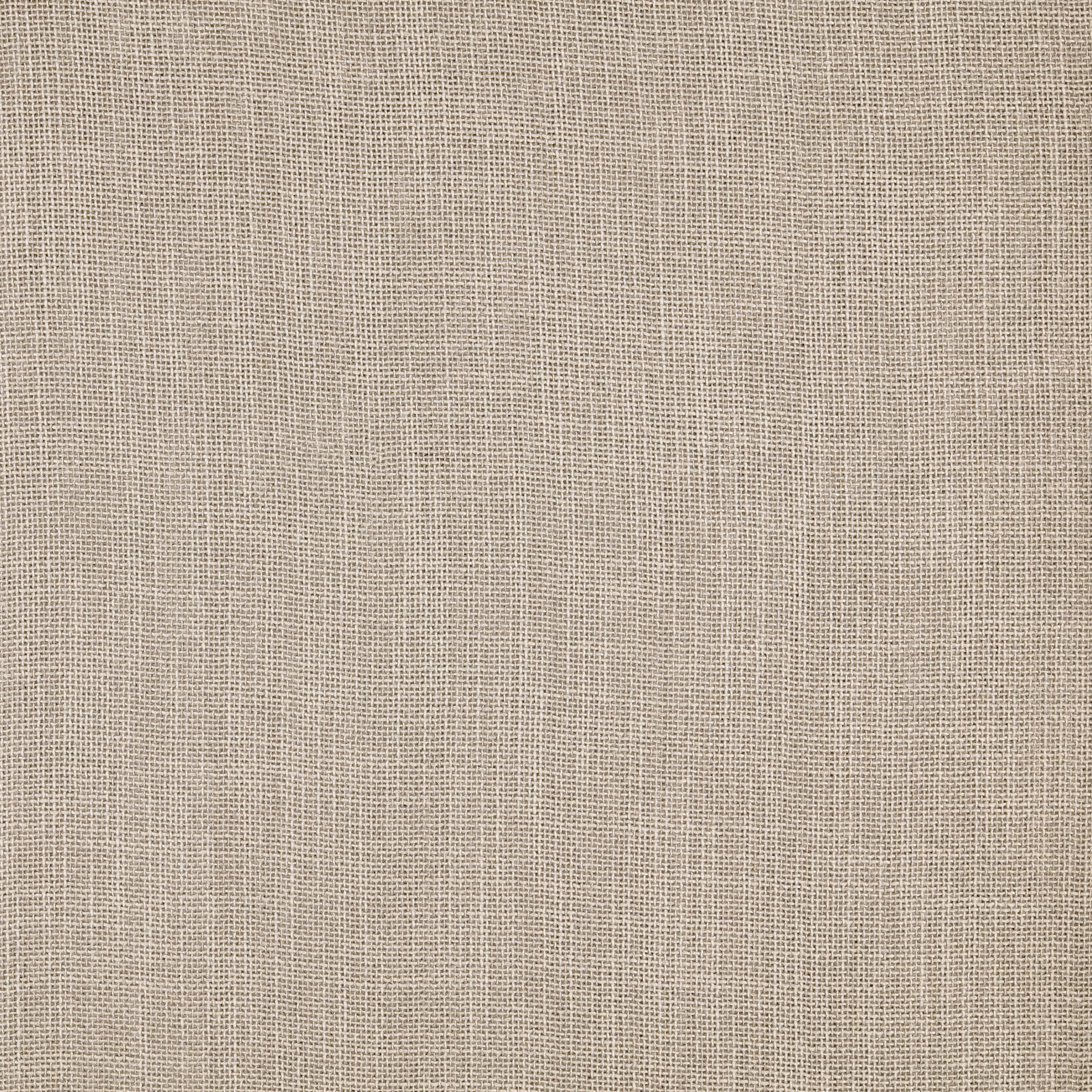 Close-up of a soft flax-beige plain weave fabric with fine linen-like texture