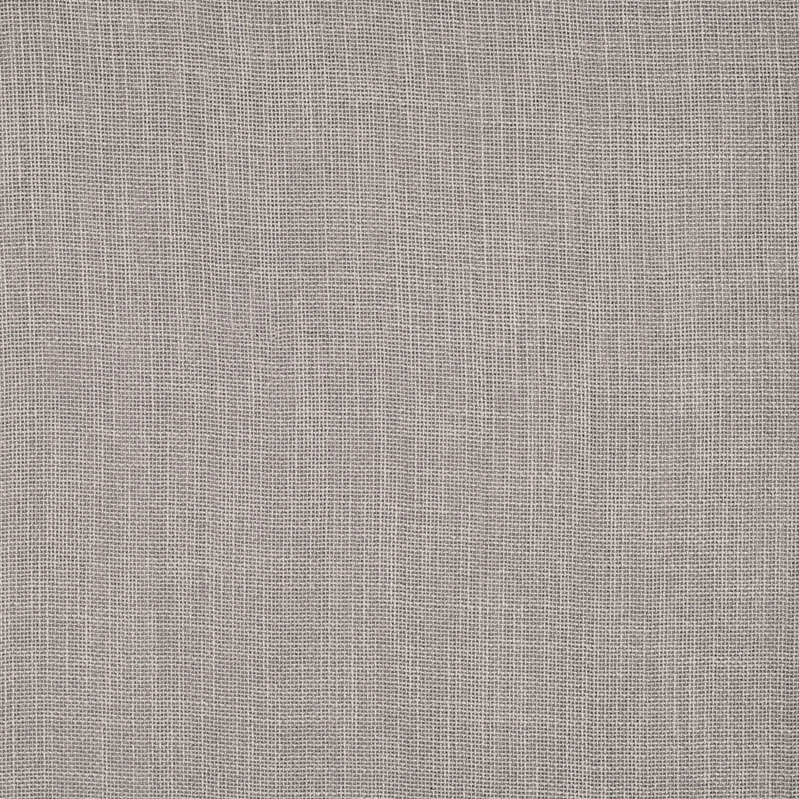 Close-up of a plain woven taupe-grey fabric with a fine, soft texture