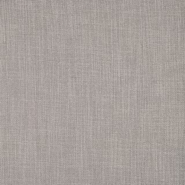 Close-up of a plain woven taupe-grey fabric with a fine, soft texture