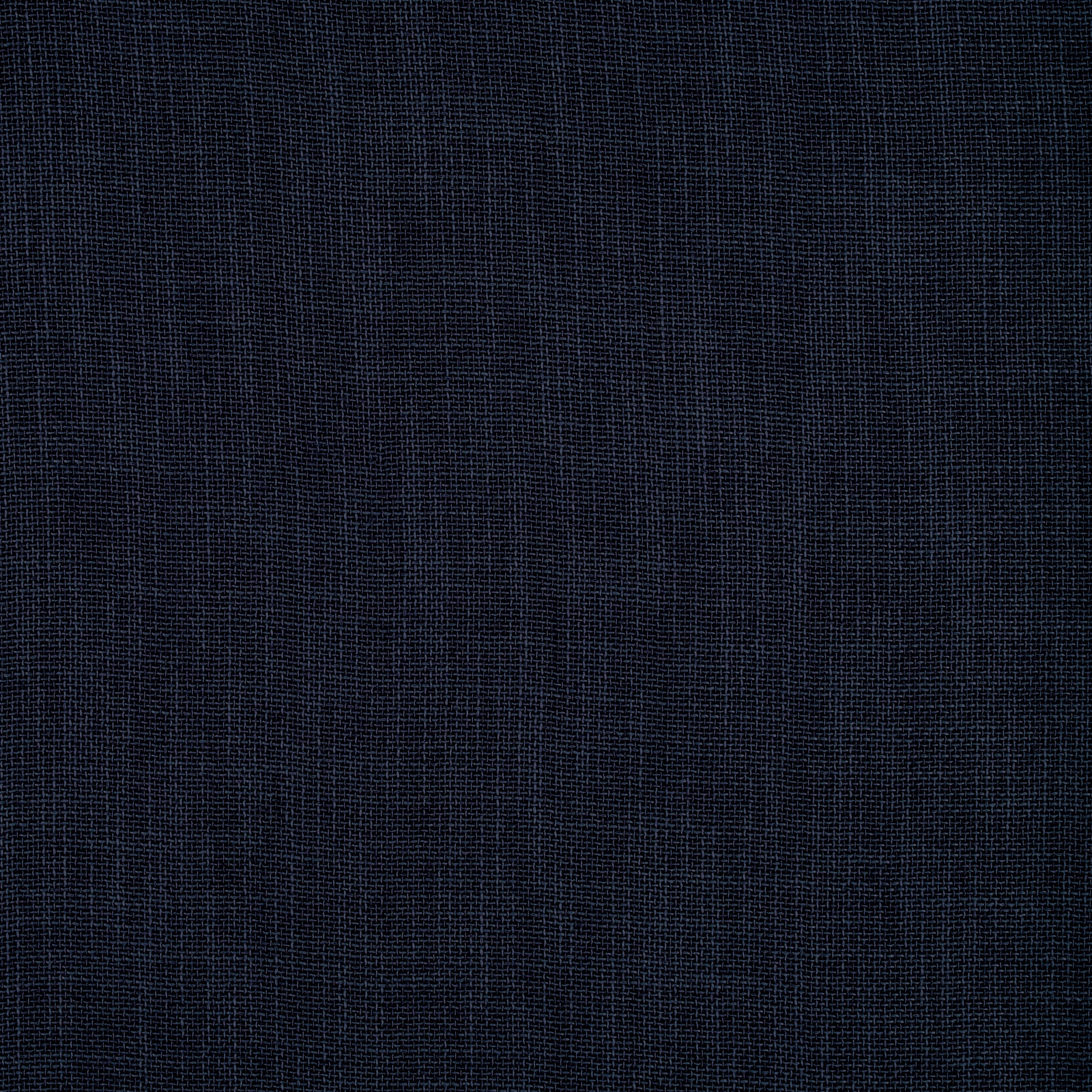 Close-up of dark indigo plain-woven fabric with fine grid texture