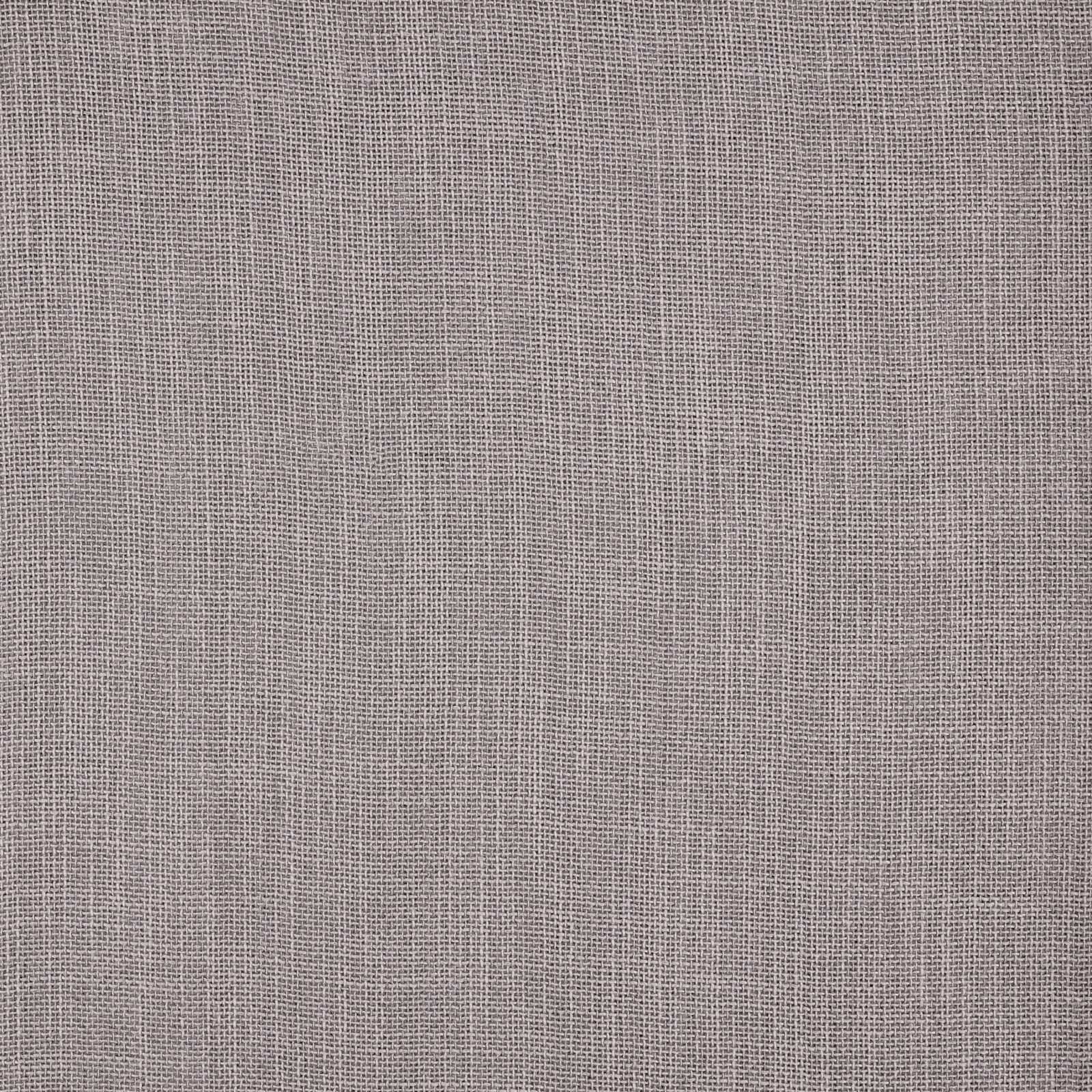 Close-up of a soft platinum grey plain-woven fabric with a fine, even texture