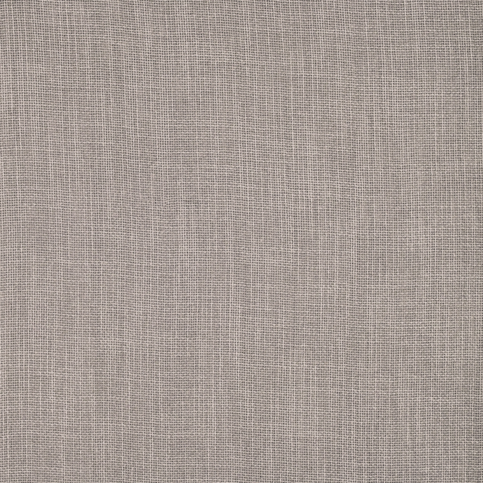 Close-up of a plain greige taupe woven fabric with fine linen-like texture