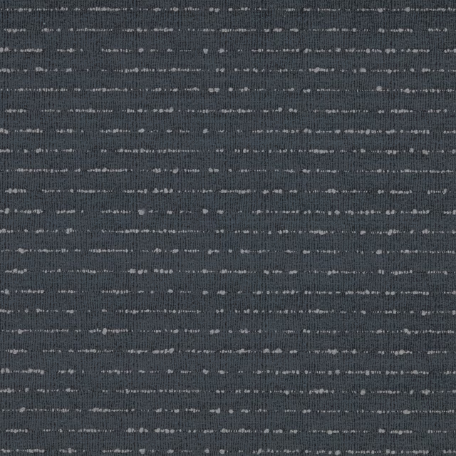 Dark indigo striped upholstery fabric with pale flecked horizontal bands