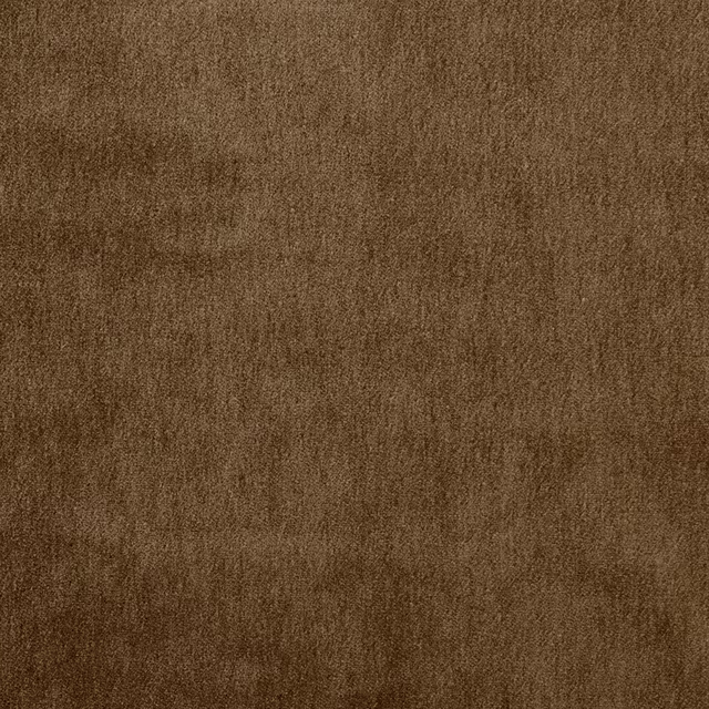 Warm gingerbread-brown plain mohair-blend swatch with soft mottled texture
