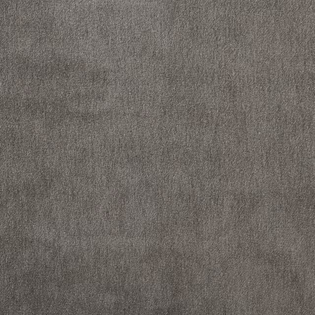 Close-up of a mink-grey plain mohair blend upholstery fabric with soft melange texture