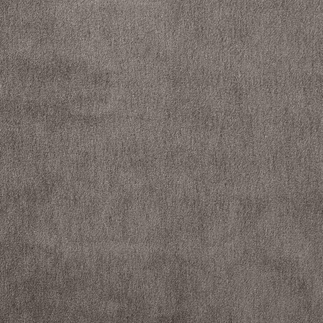 Soft mushroom taupe plain upholstery fabric with a brushed, velvety texture