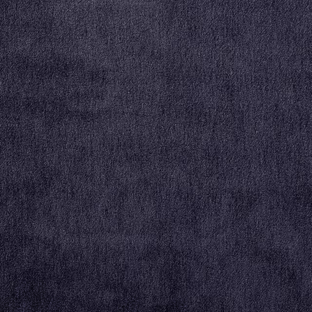 Dark indigo blue plain-woven upholstery fabric with a soft mohair texture