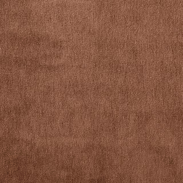 Warm cinnamon-brown plain mohair fabric with a softly brushed texture