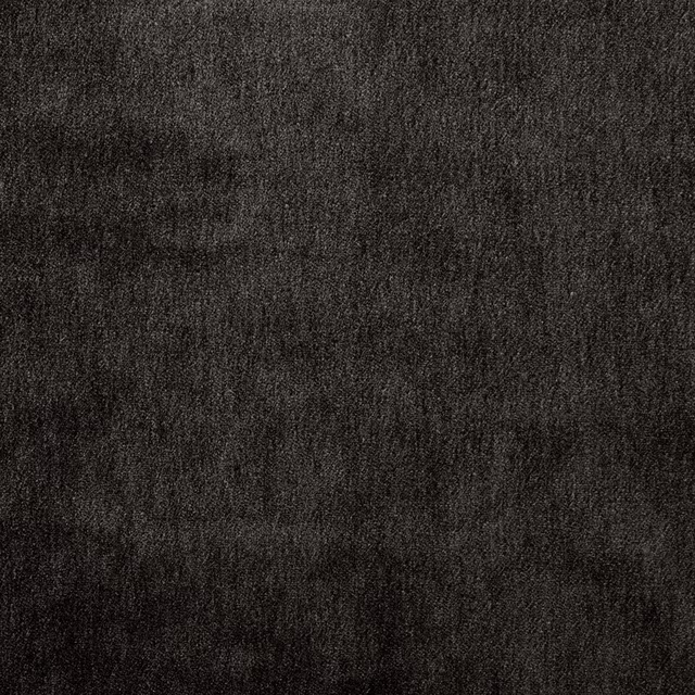 Dark charcoal plain mohair upholstery fabric with a soft, brushed texture