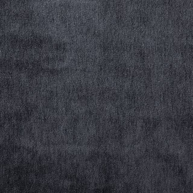 Dark petrol-grey plain mohair upholstery fabric with a soft brushed texture