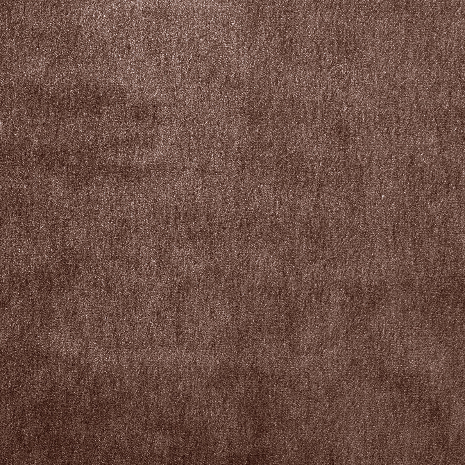 Close-up of warm russet-brown plain mohair upholstery fabric with a soft brushed texture
