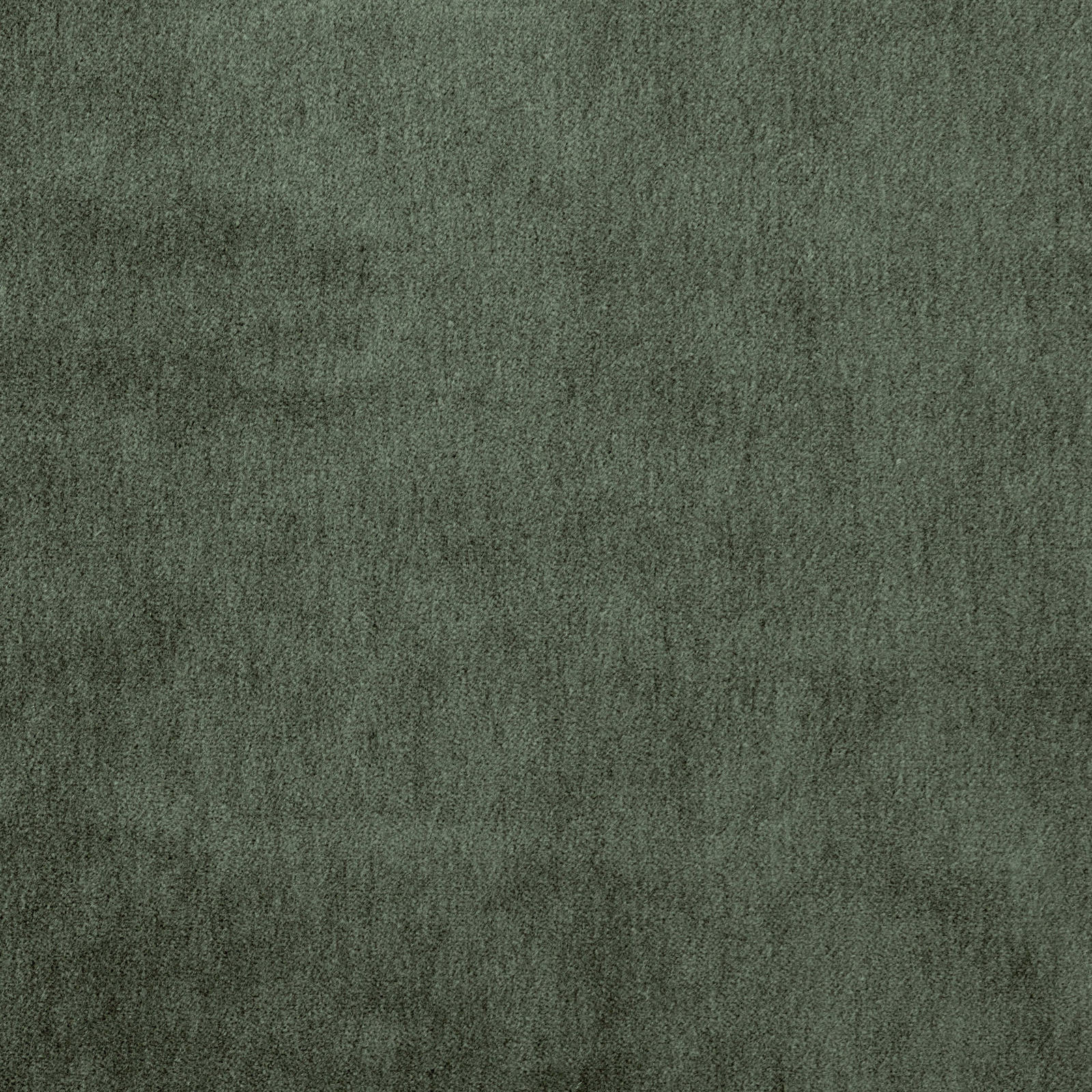 Muted thyme green plain mohair-blend upholstery swatch with a soft velvety nap