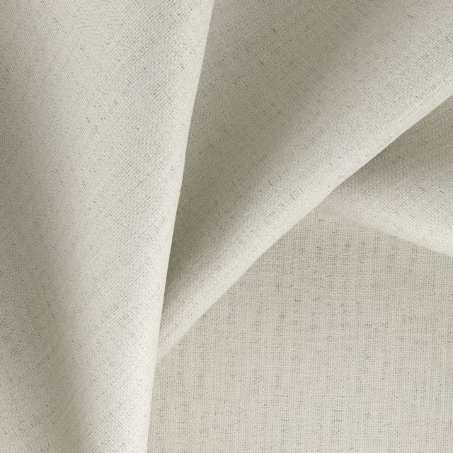Pale alabaster cream textile with a fine crosshatched woven texture and soft folds