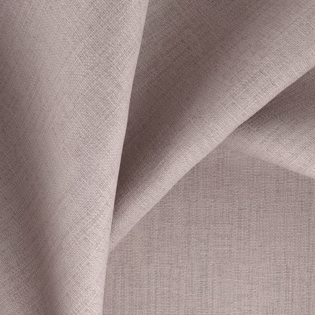 Dusty mauve-taupe fabric with fine crosshatched weave draped in soft folds