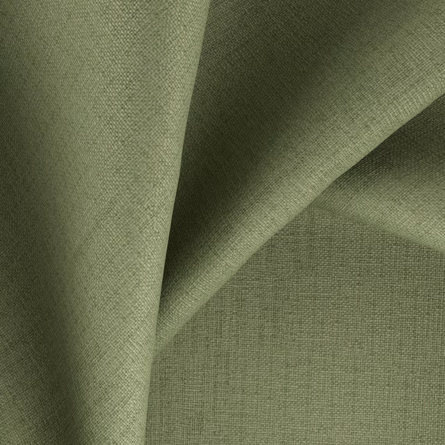 Muted olive-green fabric with a fine crosshatch weave and folded surface