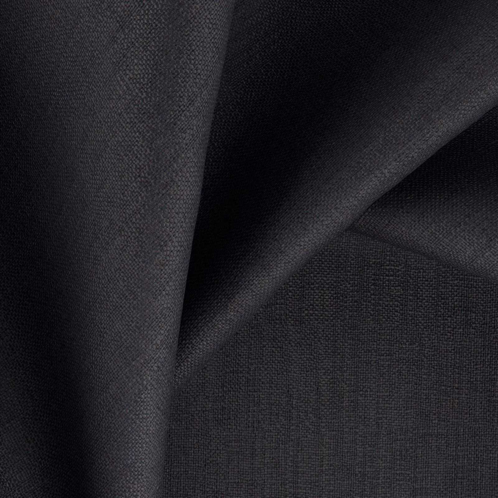 Near-black midnight blue fabric showing a fine, tightly woven texture in folds