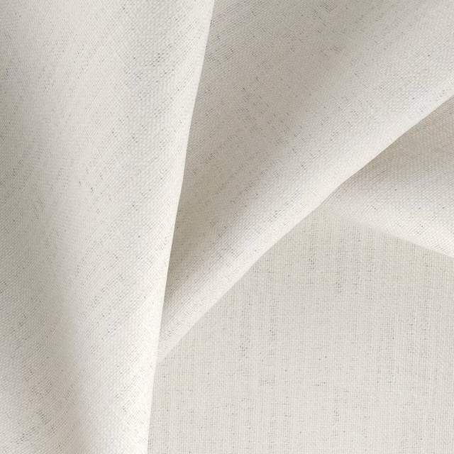 Warm ivory-nougat plain weave fabric falling in softly angled folds