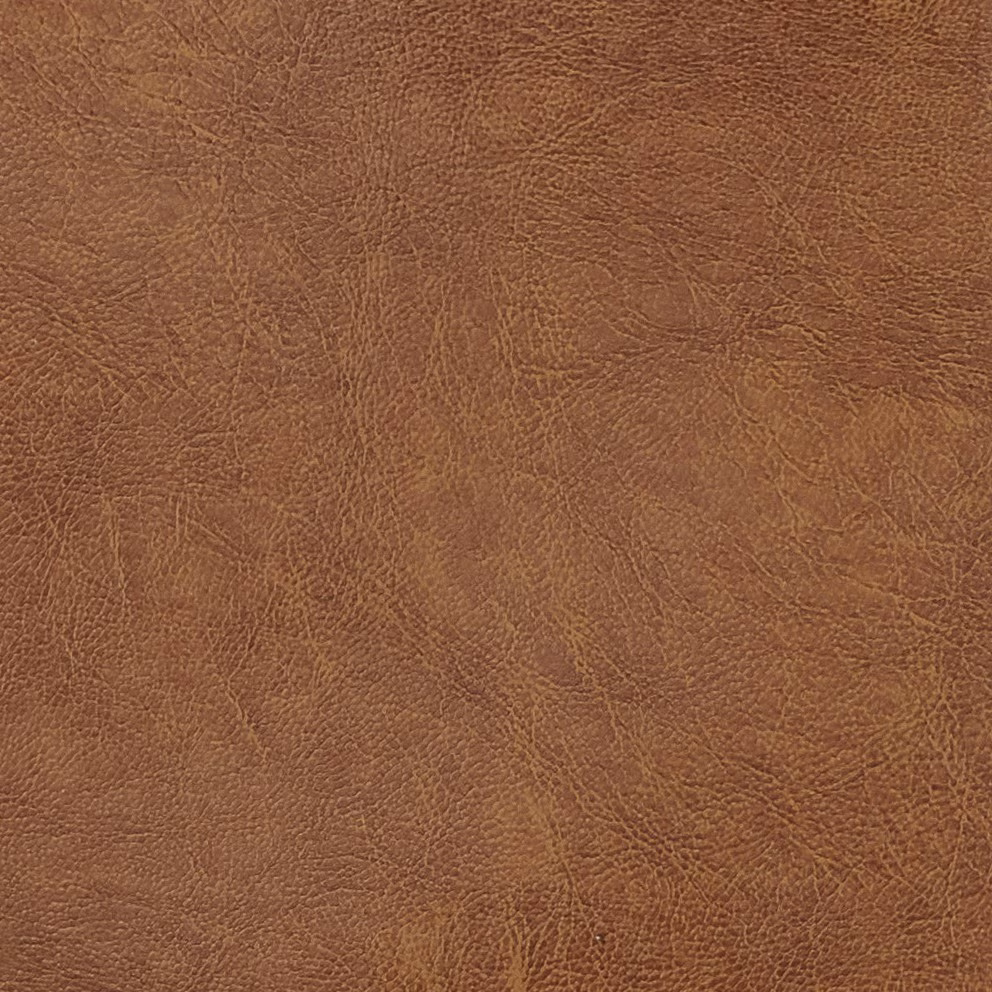 Warm saddle-brown fabric with a fine pebbled grain and subtle tonal variation
