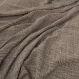 Warm taupe-brown Chiltern fabric showing a fine heathered crosshatch weave in soft folds