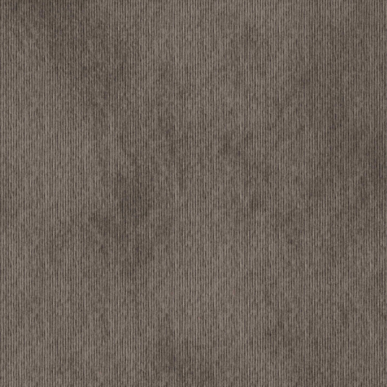 Close-up of warm mocha brown ribbed woven fabric with fine vertical texture